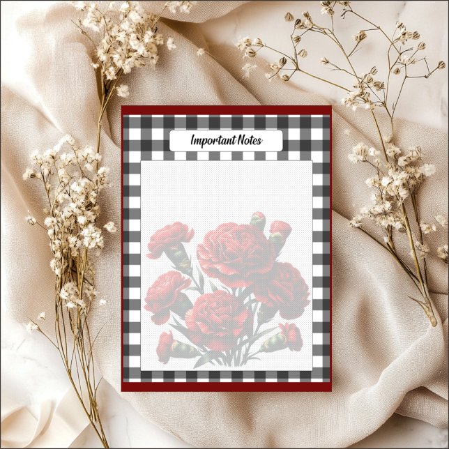 Black n White Floral Gingham_ Important Notes (Creator Uploaded)