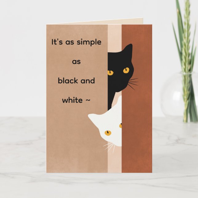 BLACK n WHITE MISSING YOU CARD (Front)