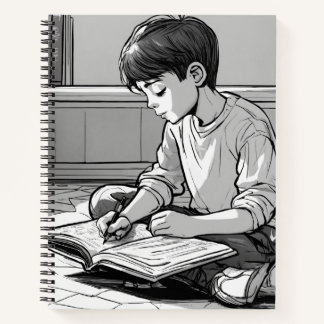 Black N White Study SPIRAL notebook