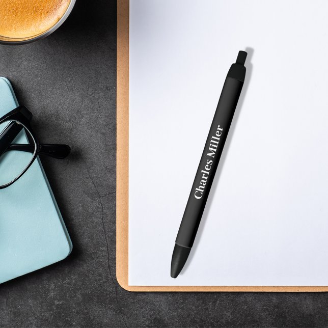 Black name simple classic ink pen (Creator Uploaded)