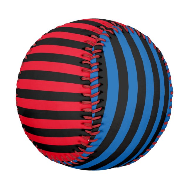 Black Narrow Stripes + your backgr. colour & ideas Baseball (Angled)