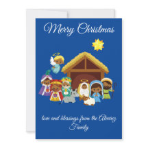 Black Nativity Christmas Card