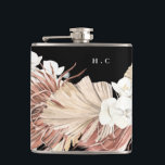 Black Natural Pampas Grass Floral Groomsmen Hip Flask<br><div class="desc">Black Natural Pampas Grass Floral Groomsmen Flask. This will be part of suite.

#pampasgrass
#junglewedding
#jungleinvitation
#coralwedding
#weddingmenu
#desertwedding
#lasvegaswedding
#terracottawedding
#peachwedding
#pampasweddingmenu
#pampas
#terracotta
#coral
#peach
#naturalwedding
#driedgrass
#driedpampas
#wabisabiwedding
#naturewedding</div>