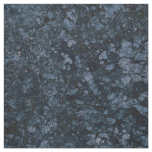Black & Navy Blue Marble Texture Fabric
