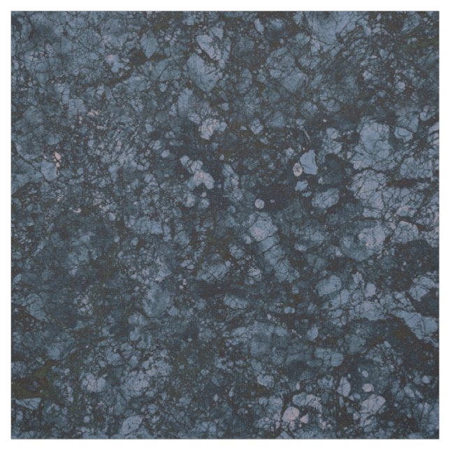 Black & Navy Blue Marble Texture Fabric (Swatch)