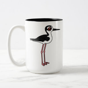 Black-necked Stilt Two-Tone Coffee Mug