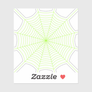 Black neon green spider web Halloween pattern