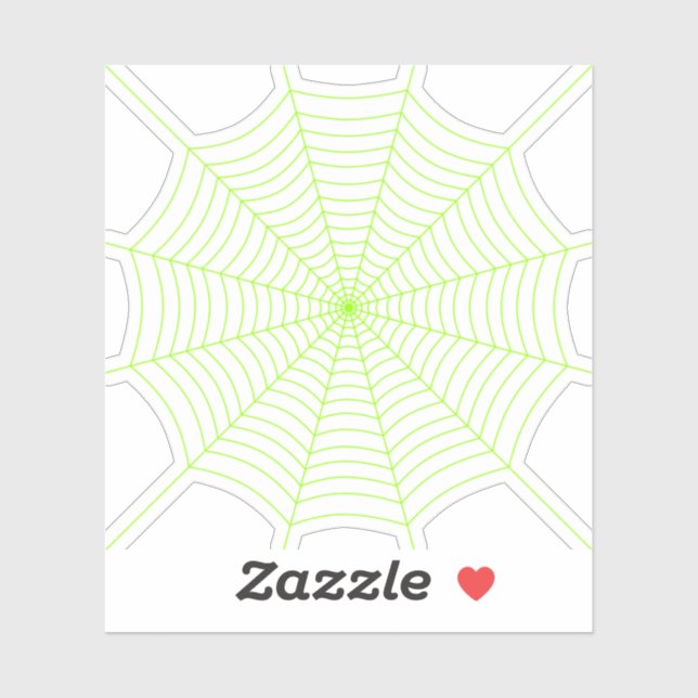 Black neon green spider web Halloween pattern (Sheet)