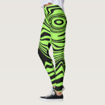 Black Neon Green Wavy Striped Leggings Your Colour<br><div class="desc">Custom Colours Leggings with Abstract Wrapped Wavy Striped Black and Neon Green Colours - or Choose / add your favourite background colours - Resize and move or remove and add elements / text with Customisation tool ! Design by MIGNED. Please see my other projects / designs. You can also transfer...</div>