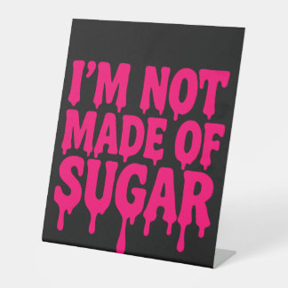 Black Neon Pink Pedestal Sign – Customisable