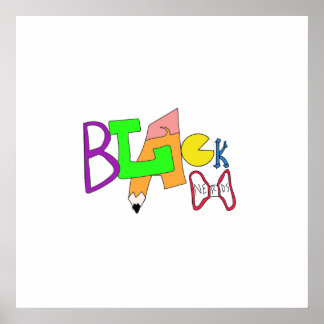 Black Nerds Original Logo Poster