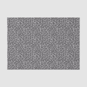 Black net lace with leopard pattern on white tissue paper
