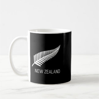 Black New Zealand Fern Shirt Mens Black Nz Gift Coffee Mug