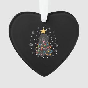 Black Newfie Newfoundland Dog Christmas Tree Class Ornament
