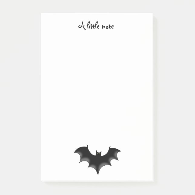 black night bat post-it notes (Front)