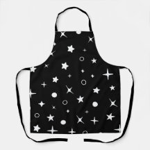 Black night sky stars