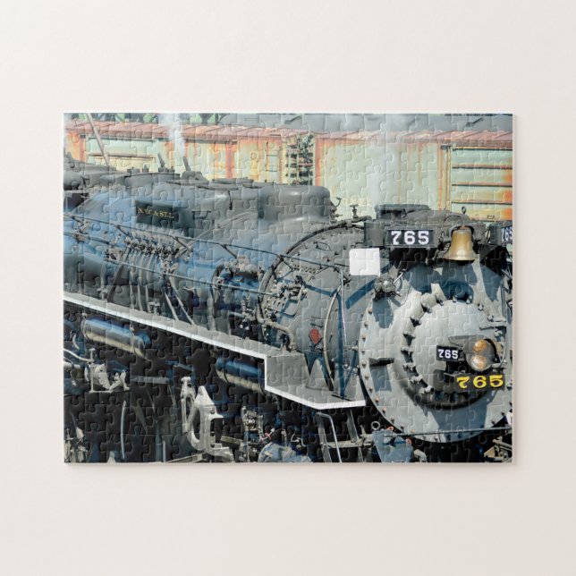 Black Nikel Plate Road 765 Steam locomotive Train  Jigsaw Puzzle (Horizontal)