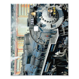 Black Nikel Plate Road 765 Steam locomotive Train  Photo Print