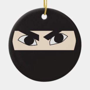 Black Ninja Ceramic Tree Decoration