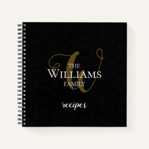 black notebook for family recipes