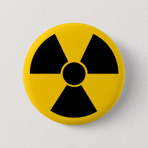 Black Nuke 6 Cm Round Badge