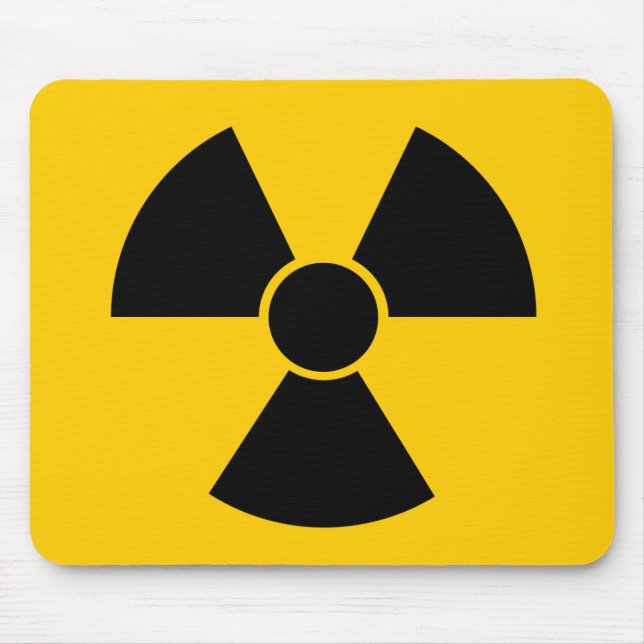 Black Nuke Mouse Pad (Front)