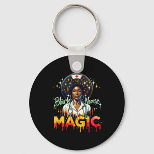 Black Nurse Afro Queen Black Women Magic Black His Key Ring