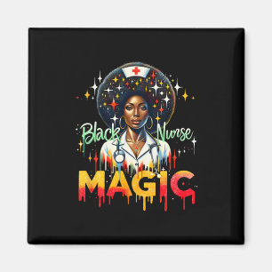 Black Nurse Afro Queen Black Women Magic Black His Magnet