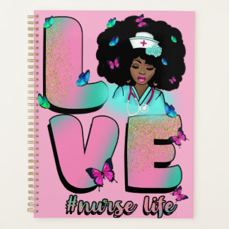 Black nurse life rn cna nursing school melanin sis planner