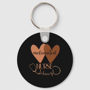 Black Nurse Melanated Woman Black History Month Nu Key Ring