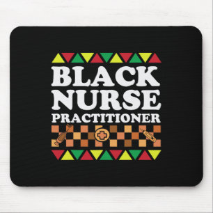 Black Nurse Practitioner Bhm African American Mela Mouse Pad