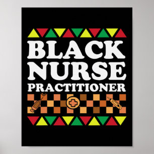 Black Nurse Practitioner Bhm African American Mela Poster