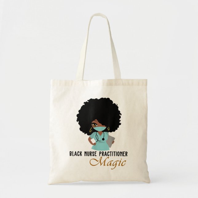 Black Nurse Practitioner Magic  Nurse Women 2021  Tote Bag (Front)