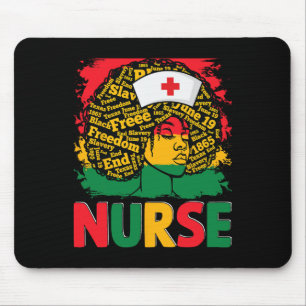 Black Nurse Sophisticated And Gorgeous Melanin His Mouse Pad