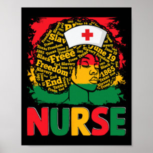 Black Nurse Sophisticated And Gorgeous Melanin His Poster
