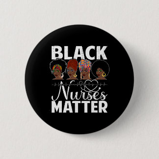 Black Nurses Problem - African American Afro Nurse 6 Cm Round Badge