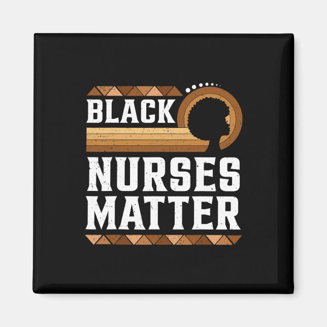 Black Nurses Problem African American Afro Nursing Magnet (Front)