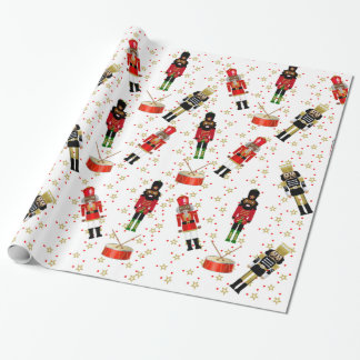 Black Nutcracker Holiday Gift Wrap