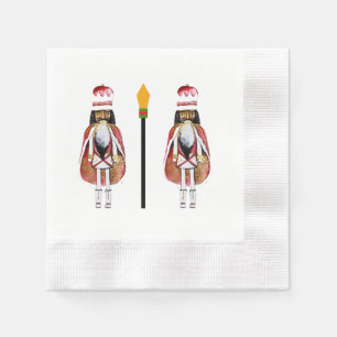 Black Nutcracker Paper Napkin