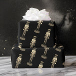 Black Nutcracker Soldier Christmas Wrapping Paper<br><div class="desc">Black Nutcracker Soldier Christmas Wrapping Paper Send Friends & Family on a Nostalgic Holiday Adventure with These Black Nutcracker Soldiers. Relive cherished memories of Christmas past with each present wrapped in these magical nutcracker prints. The elegant monochrome colour scheme adds an air of sophistication, perfect for adult gifts. Surprise loved...</div>