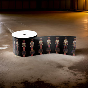 Black Nutcracker Soldier Multi Grosgrain Ribbon