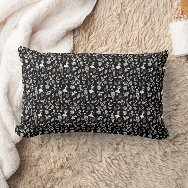 Black Nutcracker Soldier Suite Lumbar Cushion (Blanket)