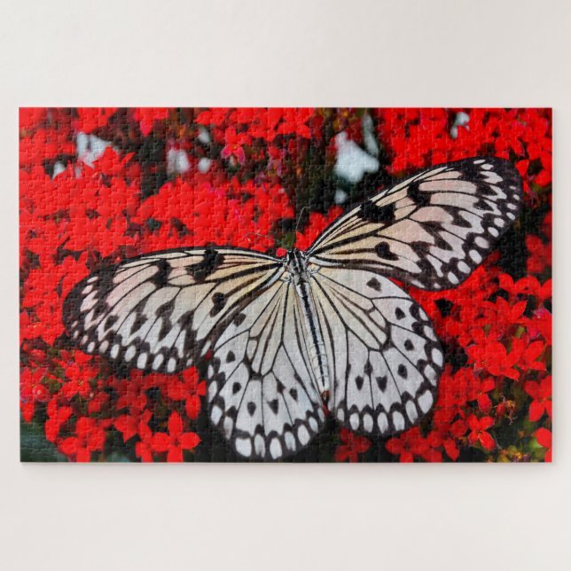 Black Nymph Butterfly . Jigsaw Puzzle (Horizontal)