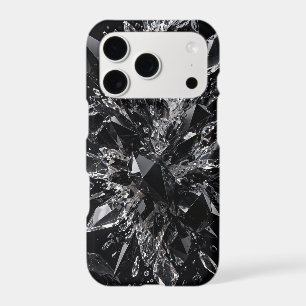 Black Obsidian Crystal Explosion Luxury Shattered