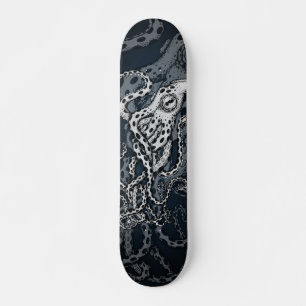 Black octopus skateboard