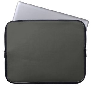 Black olive (solid colour) laptop sleeve