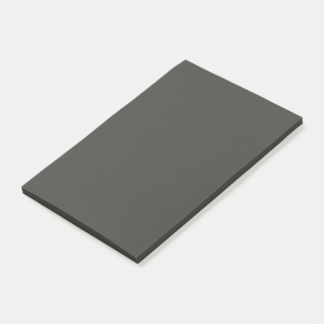Black olive (solid colour)  post-it notes (Angled)