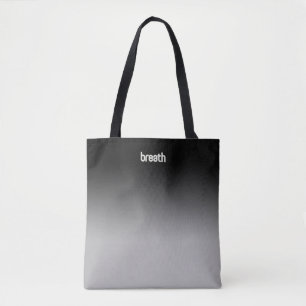 Black Ombre Tote Bag – Soft Color, Strong Spirit