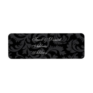 Black On Black Address Labels