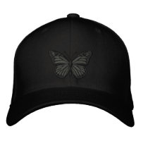 Black on Black Monarch Butterfly